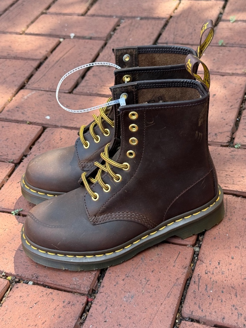 Dr. Martens 1460 Brown Leather Lace Up Boots Women’s US 5